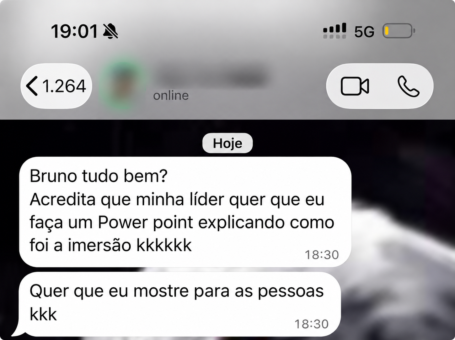 Depoimento de participante da Open Class B7